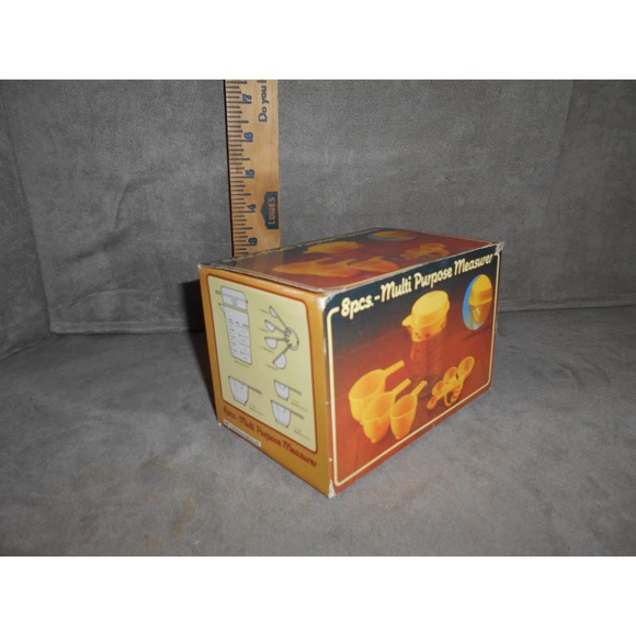 Vintage Giftco 8 Piece Multi Purpose Measurer Original Box Hong Kong - Picture 5 of 9
